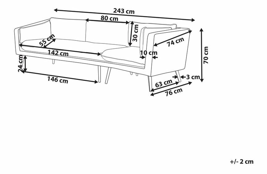 Zahradní pohovka Loret (světlobéžová)