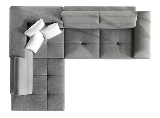 Rohová sedací souprava Alphard (černá + tmavě šedá)