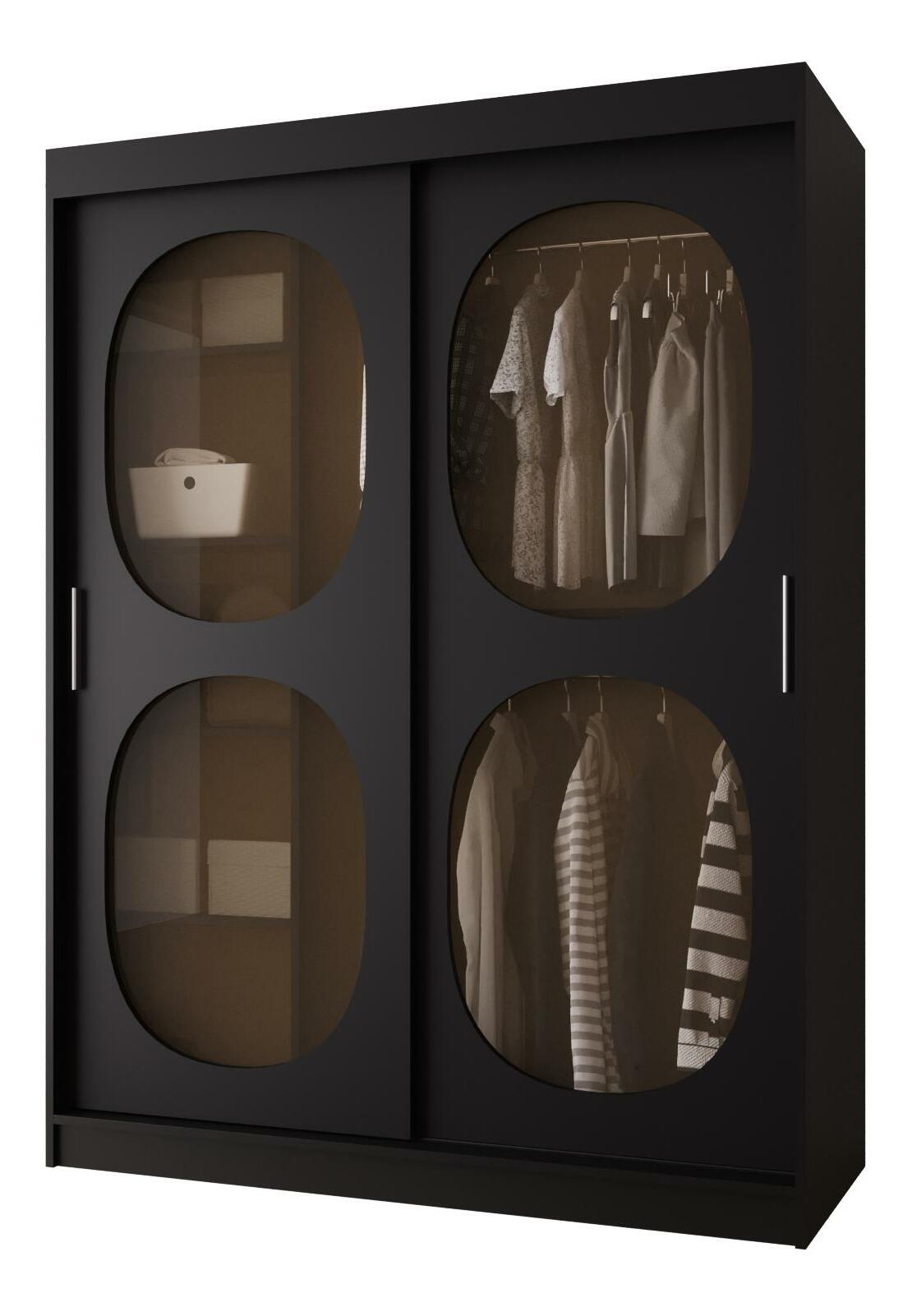 Šatní skříň 150 cm Boomer 2 (černá)