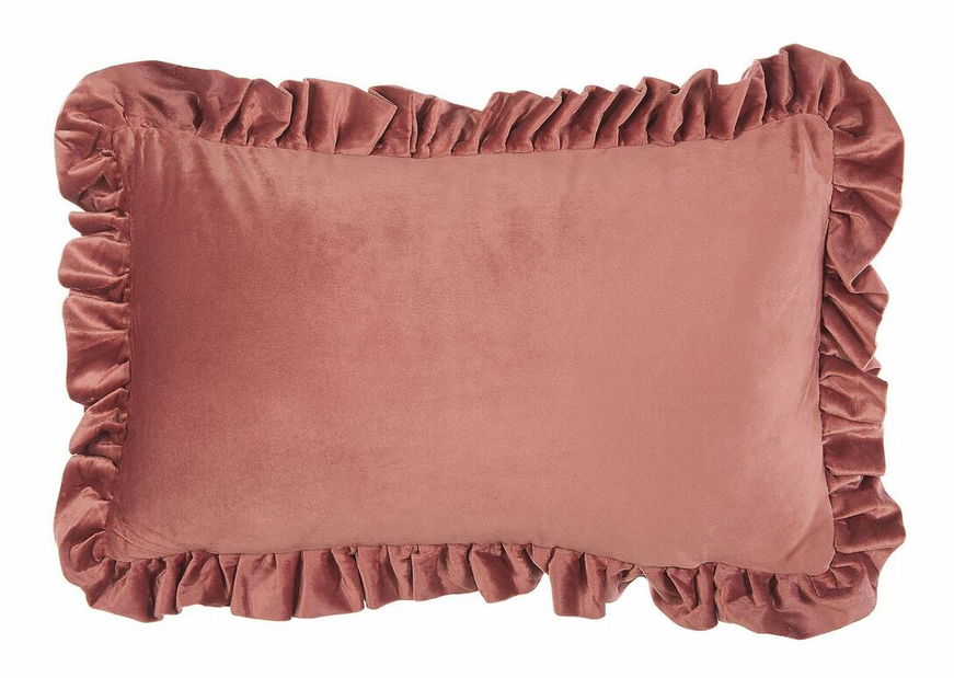 Sada 2 ozdobných polštářů 42 x 42 cm Kalan (růžová)