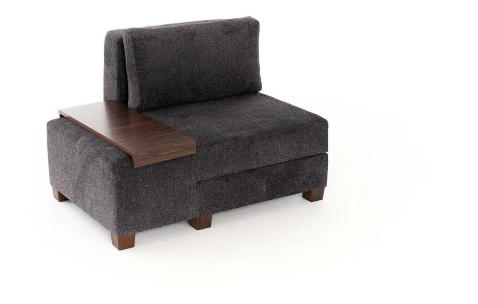 Rozkládací křeslo Perenilla C (L) (antracit + ořech)