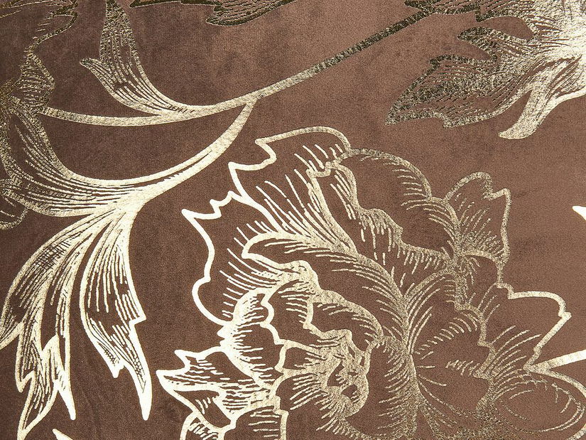 Sada 2 ozdobných polštářů 45 x 45 cm Daffo (hnědá)