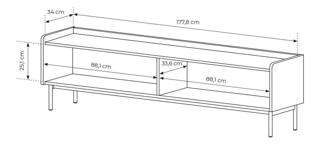 TV Stolek/Skříňka Lemenn 180 (béžová)