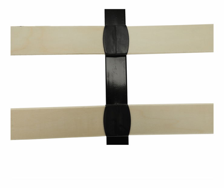 Manželská postel 160 cm Anabella (černá)