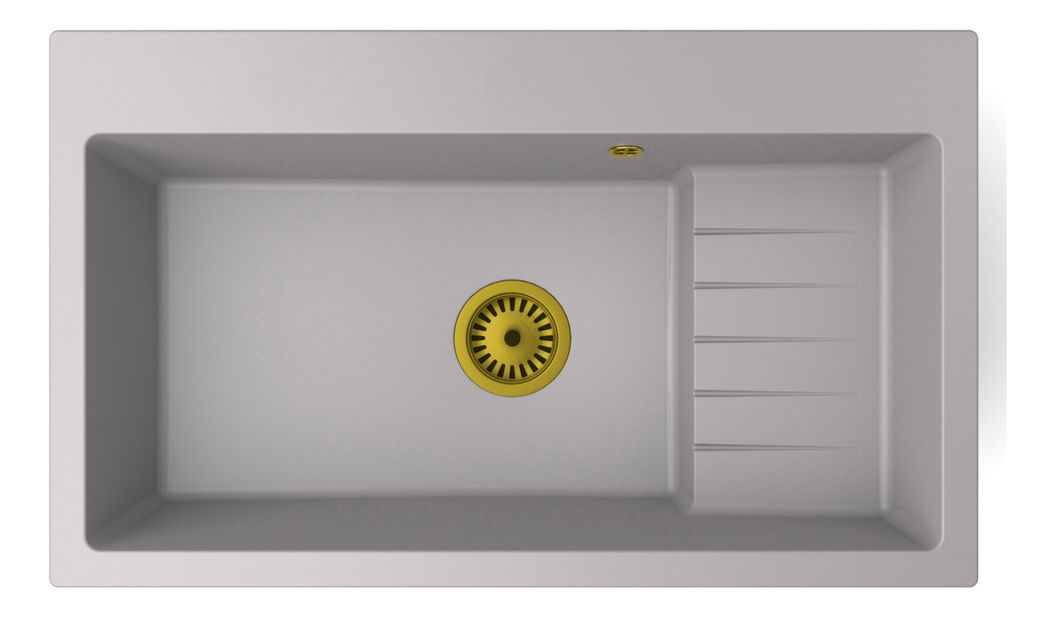 Kuchyňský dřez Akream (šedá) (s 1 otvorem pro baterii)