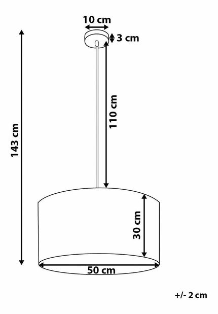 Závěsná lampa Fling (bílá)