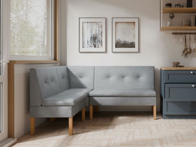 Rohová lavice Paryd 130x170 (šedá)