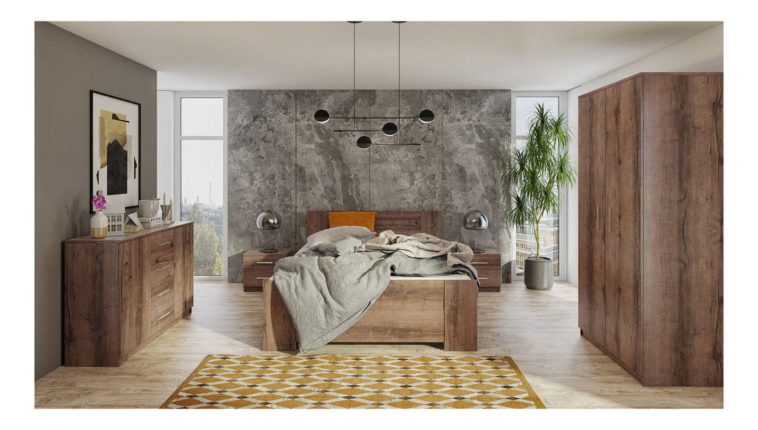 Šatní skříň Bonaparte SZ2D (dub monastery)