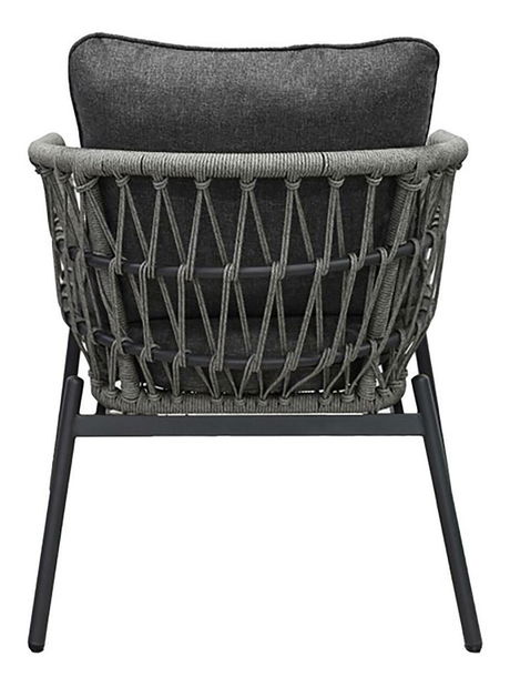 Zahradní sestava Artefactos (antracit + tmavě šedá) (pro 4 osoby)