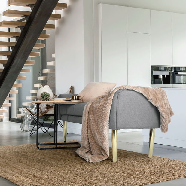 Lavice Helea (světle šedá)