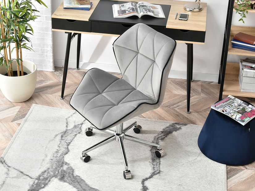 Křeslo Velma M (šedá + černá)