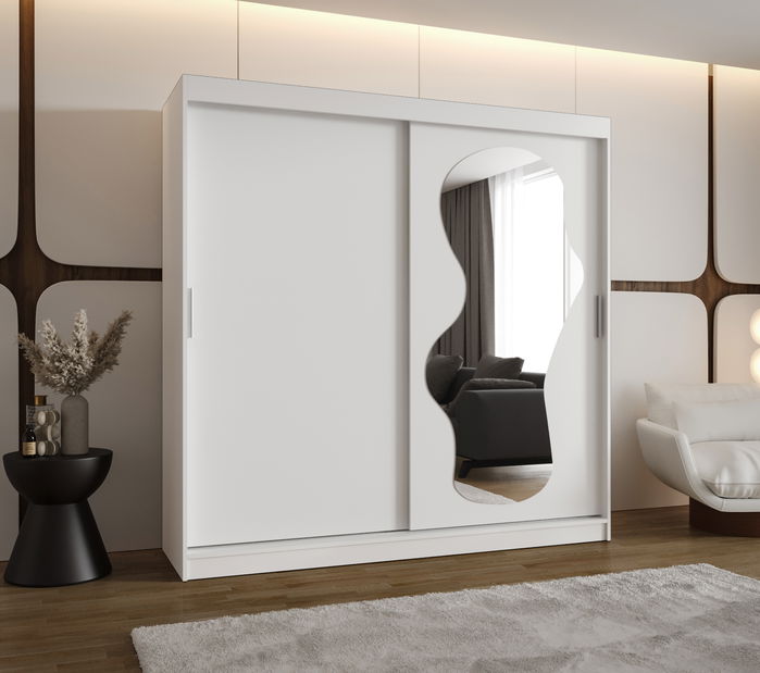 Šatní skříň 200 cm Ulta (bílá)