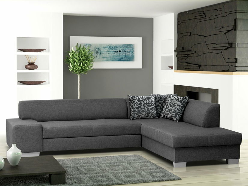 Rohová sedací souprava Pinea (šedá) (P)