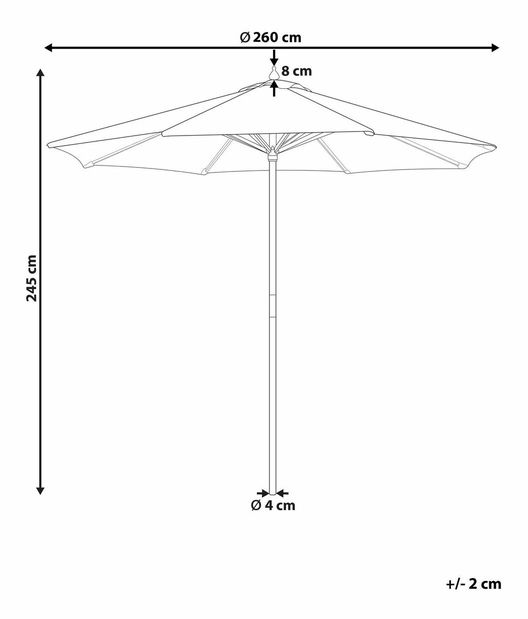 Slunečník Fidel (béžová)