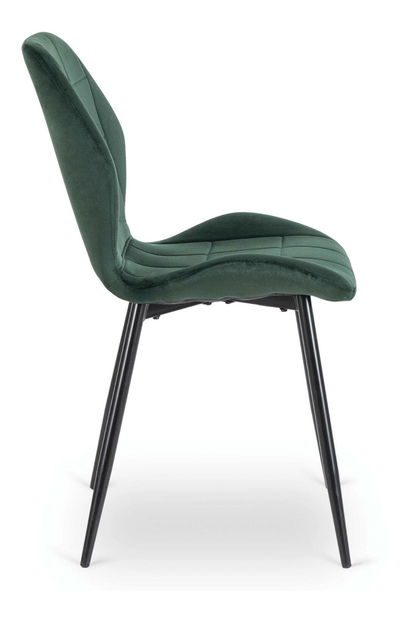 Jídelní set Lomeli (dub zlatý + černá + zelená) (pro 4 osoby)