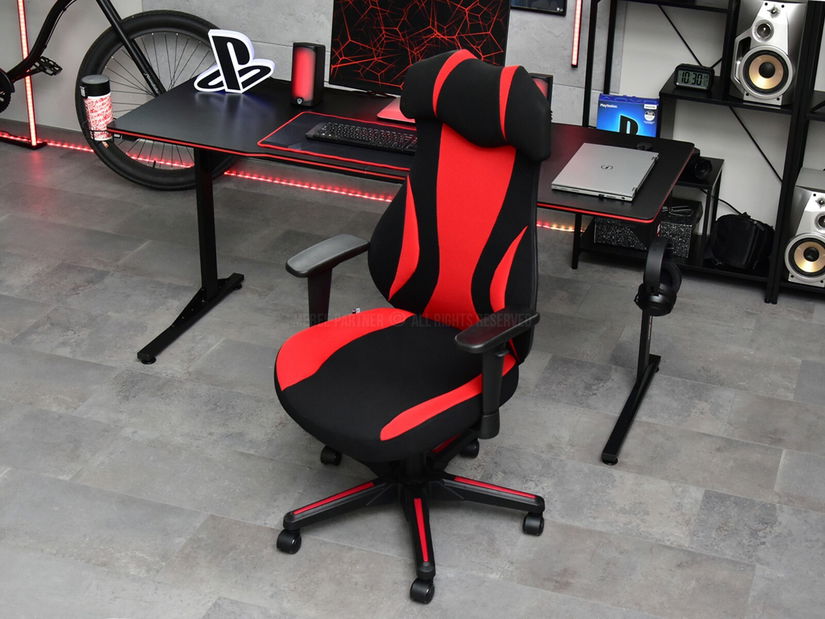 Křeslo Icco (červená + černá)