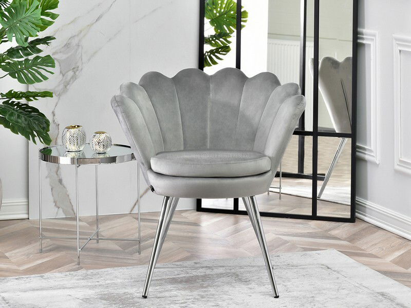 Křeslo Lasair (šedá + černá)