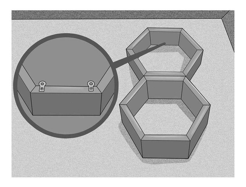 Set 6ks. polic Baboma 23 (ořech)