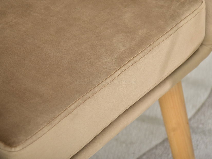 Křeslo Léto (béžová + buk)