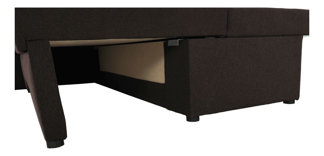 Rohová sedací souprava Petoria New (hnědá) (L)