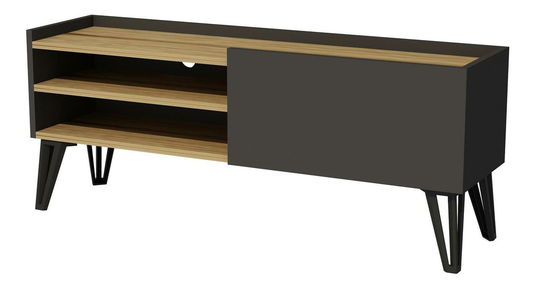 TV stolek/skříňka Mituni (dub + antracit)