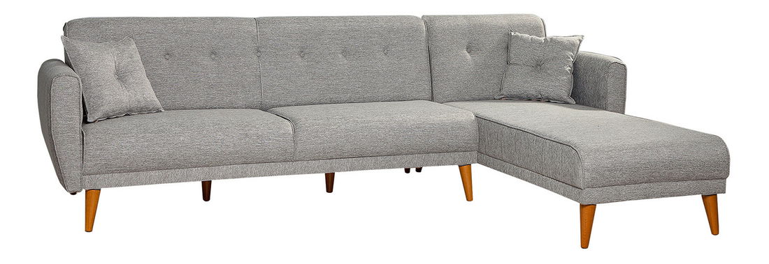 Rohová sedací souprava Alhambra (P) (šedá)