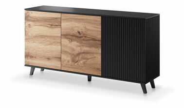 Skříňka Ranae KM1 (dub wotan + černá)