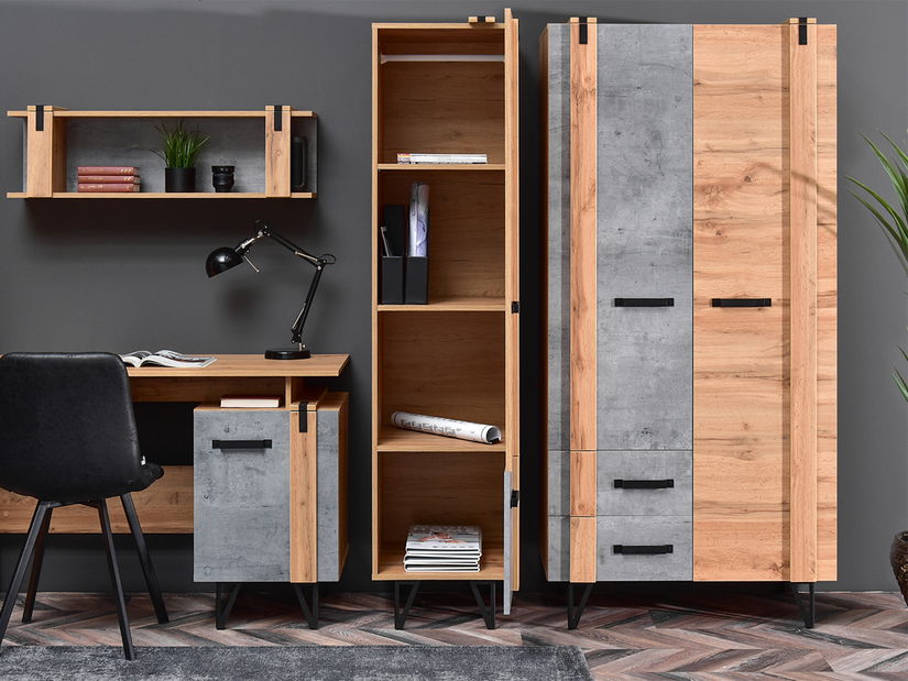 Obývací stěna Subrayado 04 (dub + černá)