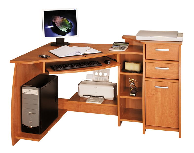 Rohový PC stolek Elf L / P