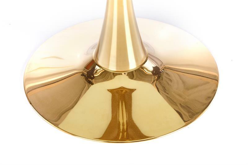 Jídelní stůl Casmire (mramor + zlatá) (pro 3 osoby)