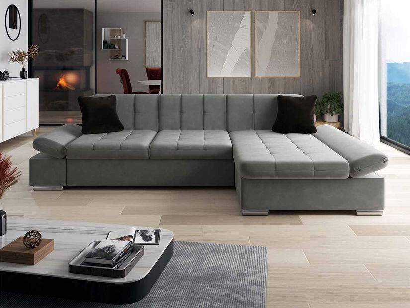 Rohová sedací souprava Makalu (pistáciová)