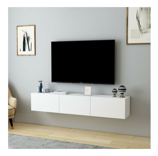 TV stolek/skříňka Dereba (bílá)