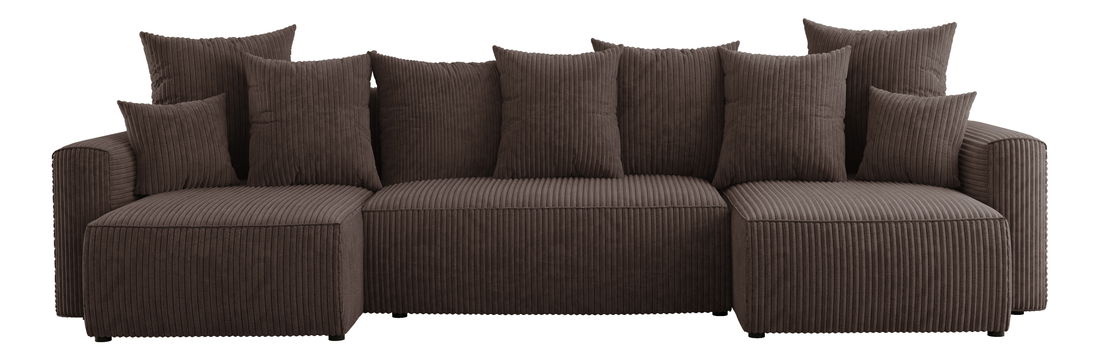 Rohová sedačka Denia U (čokoládová) (P)