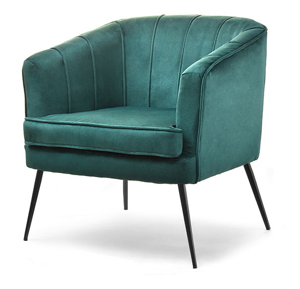 Křeslo Etimee F (zelená + černá)