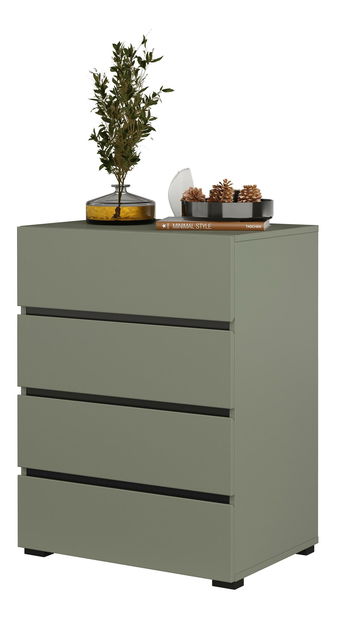 Komoda Crossroad G27 (borovice zelená + černá)