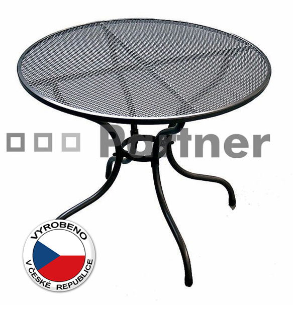 Zahradní stůl kulatý 105 cm (kov)