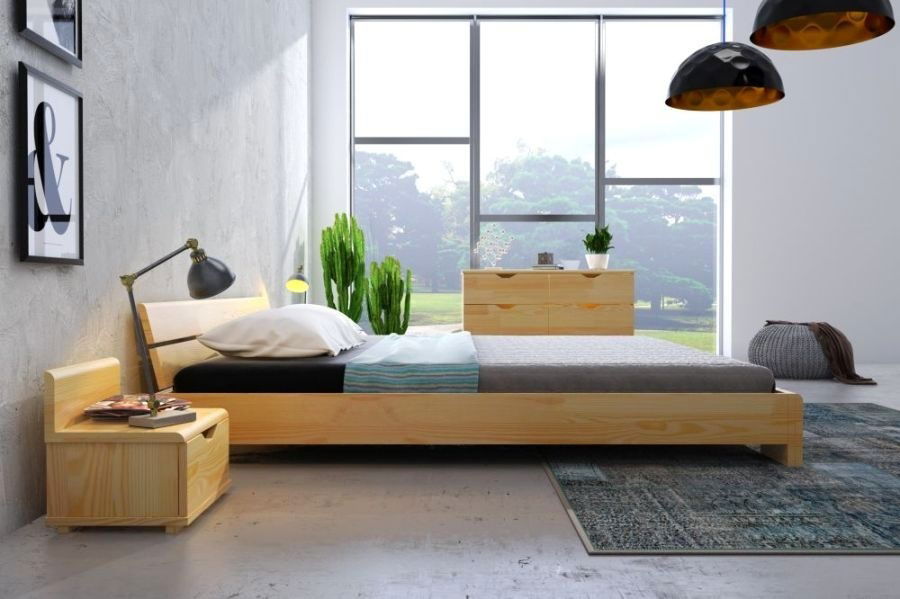 Manželská postel 180 cm Naturlig Tosen (borovice)