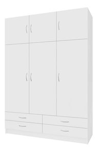 Šatní skříň Granulados (bílá)