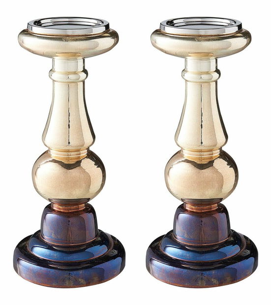 Set 2 svícnů 30 cm Imara (zlatá)