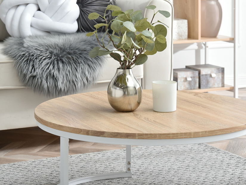 Konferenční stolek Kolja Stolek Xl (dub sonoma + bílá)