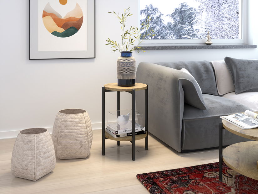 Konferenční stolek Sideria D (dub artisan)