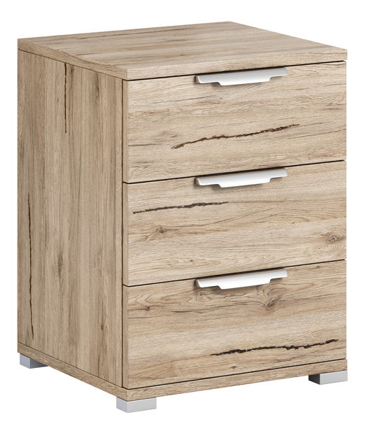 Noční stolek Naka 3S (dub san remo)