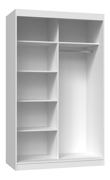 Šatní skříň s posuvnými dveřmi Igatossa 120 A (bílá)