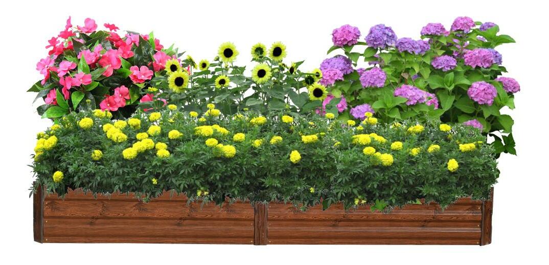 Vyvýšený záhon 7 Naipes (hnědá)