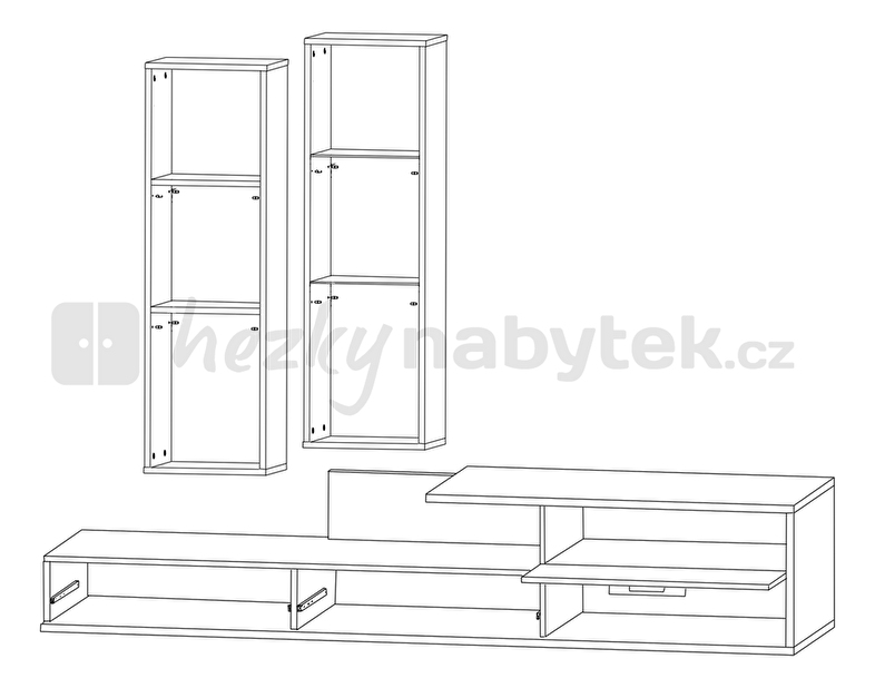 Obývací stěna GLOS