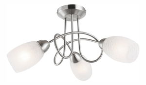 Stropní/nástěnné svítidlo Mitis 63170-3 (s krystaly) (nikl + matná)