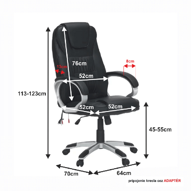 Kancelářské křeslo Insekt UT-C2652M