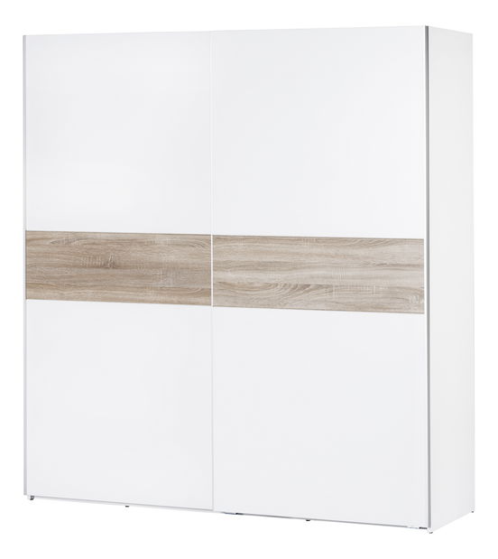 Šatní skříň Wanta 01 (bílá + dub sonoma)