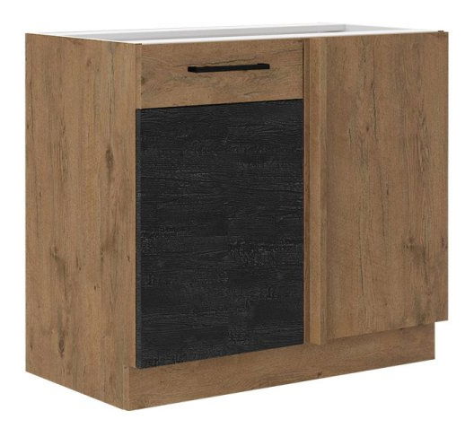 Dolní kuchyňská skříňka Bronte 105 ND 1F BB (dub lancelot + dark wood)