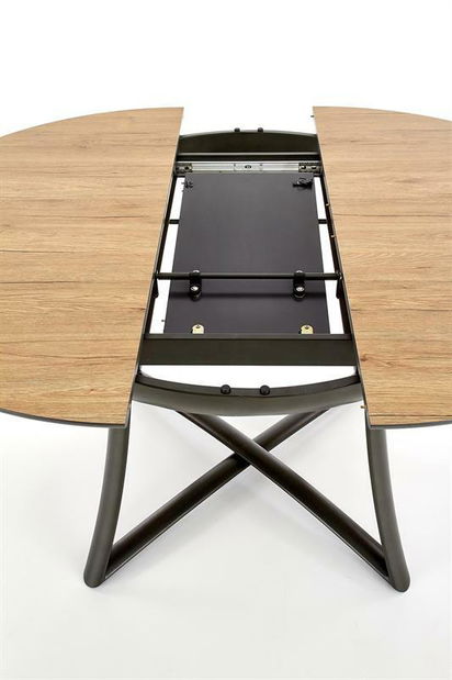 Jídelní židle Kal (šedá + přírodní dřevo)